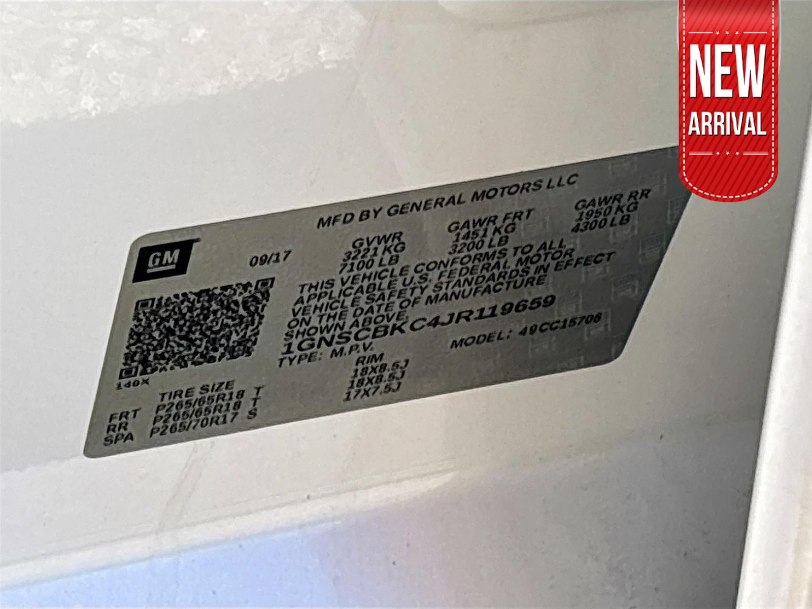 2018 Chevrolet Tahoe LT