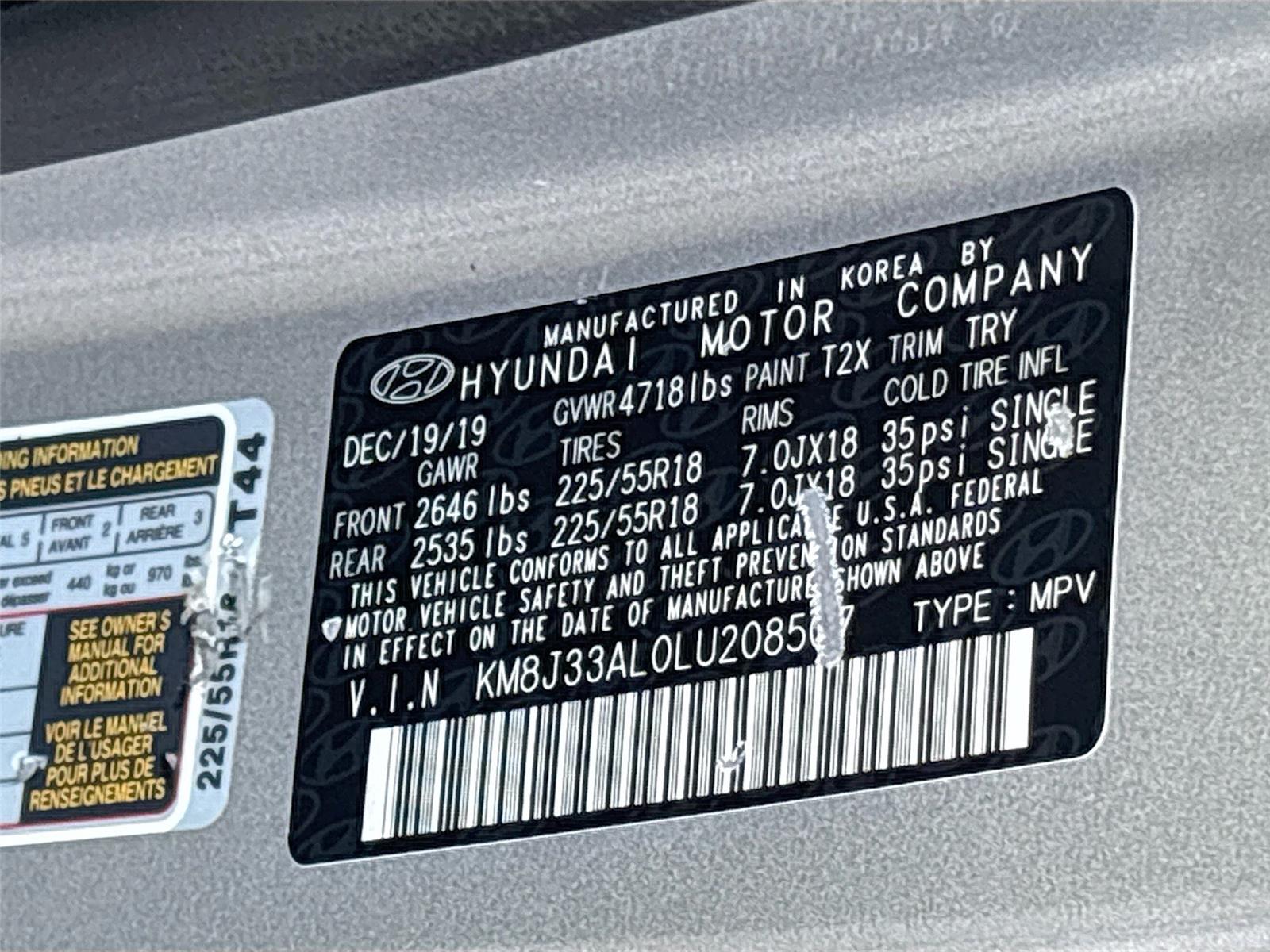 2020 Hyundai Tucson Ultimate