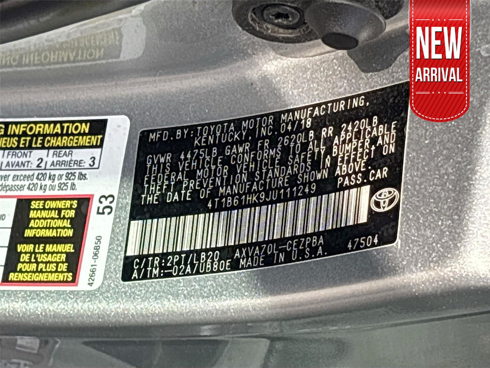 2018 Toyota Camry XSE