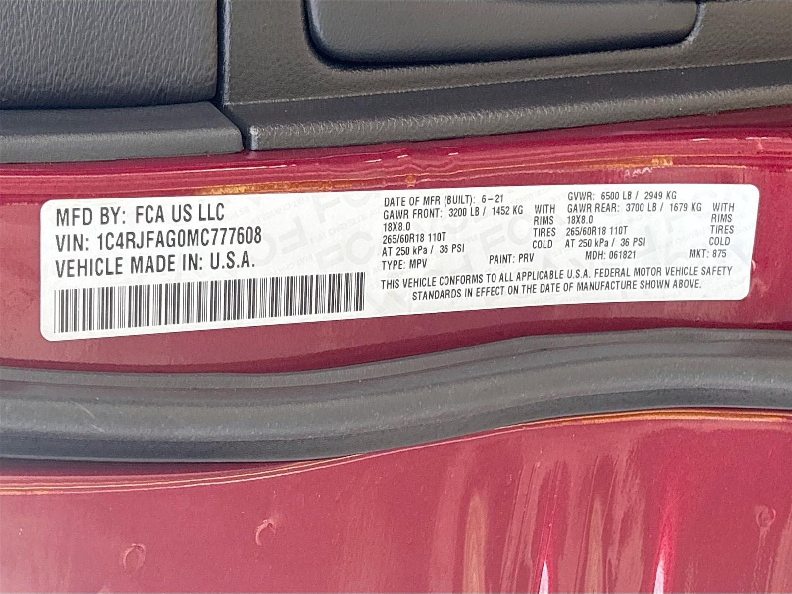 2021 Jeep Grand Cherokee Laredo E