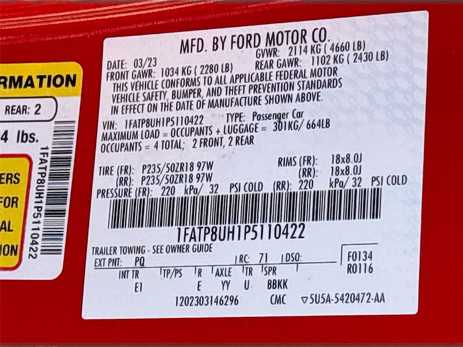 2023 Ford Mustang EcoBoost Premium