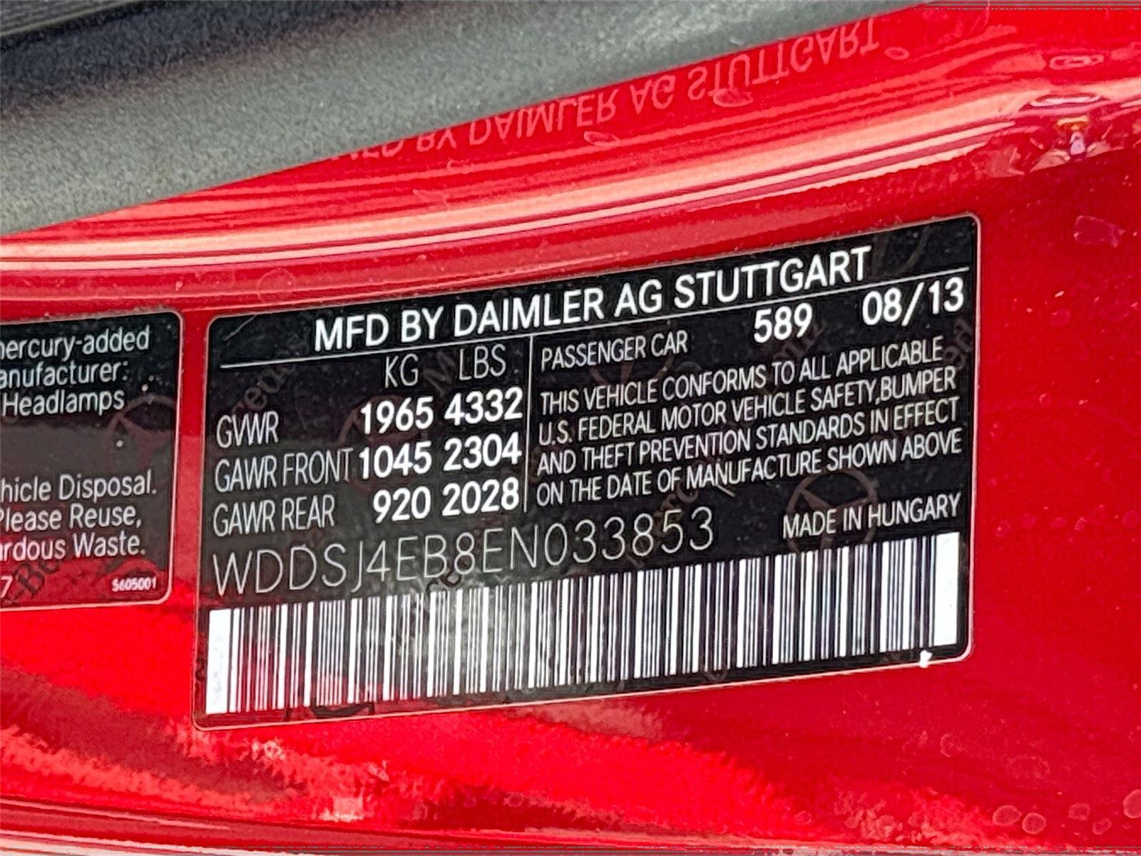 2014 Mercedes-Benz CLA-Class CLA 250