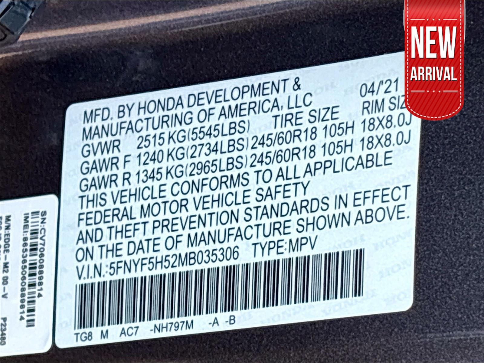 2021 Honda Pilot EX-L