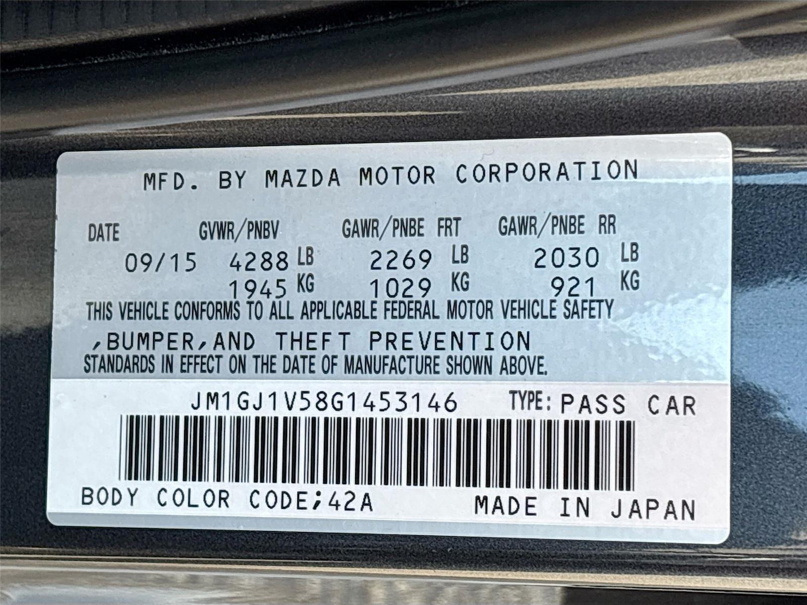 2016 Mazda Mazda6 i Touring