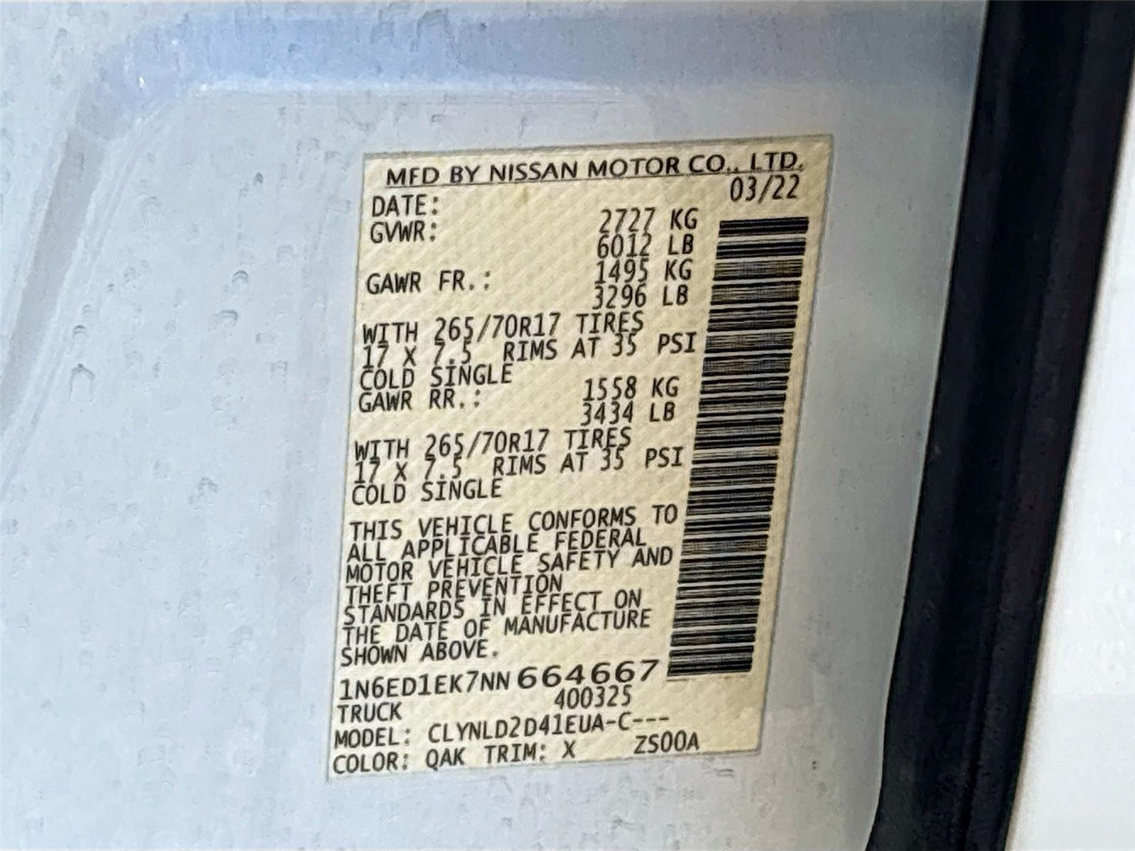 2022 Nissan Frontier PRO-4X