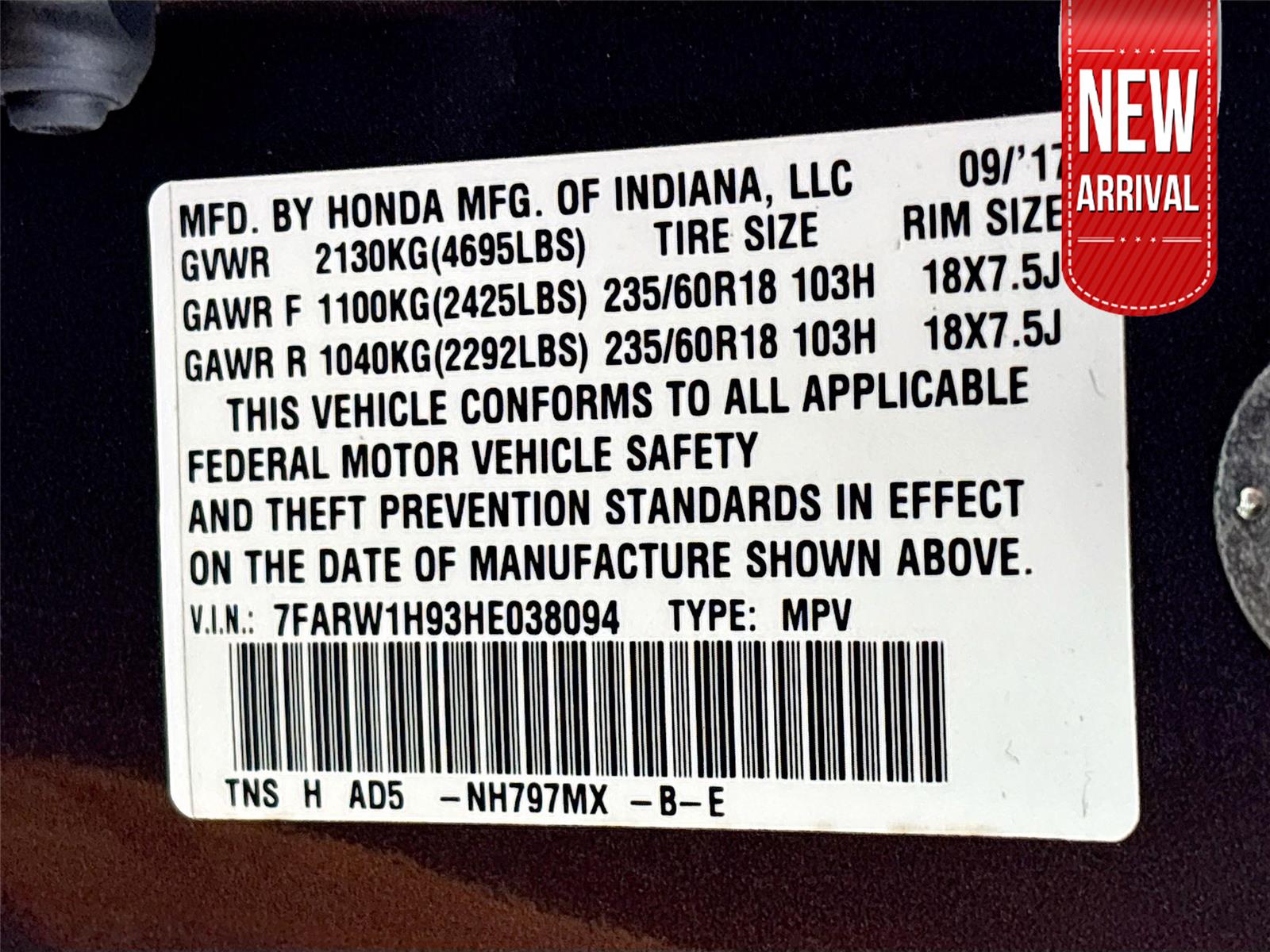 2017 Honda CR-V Touring