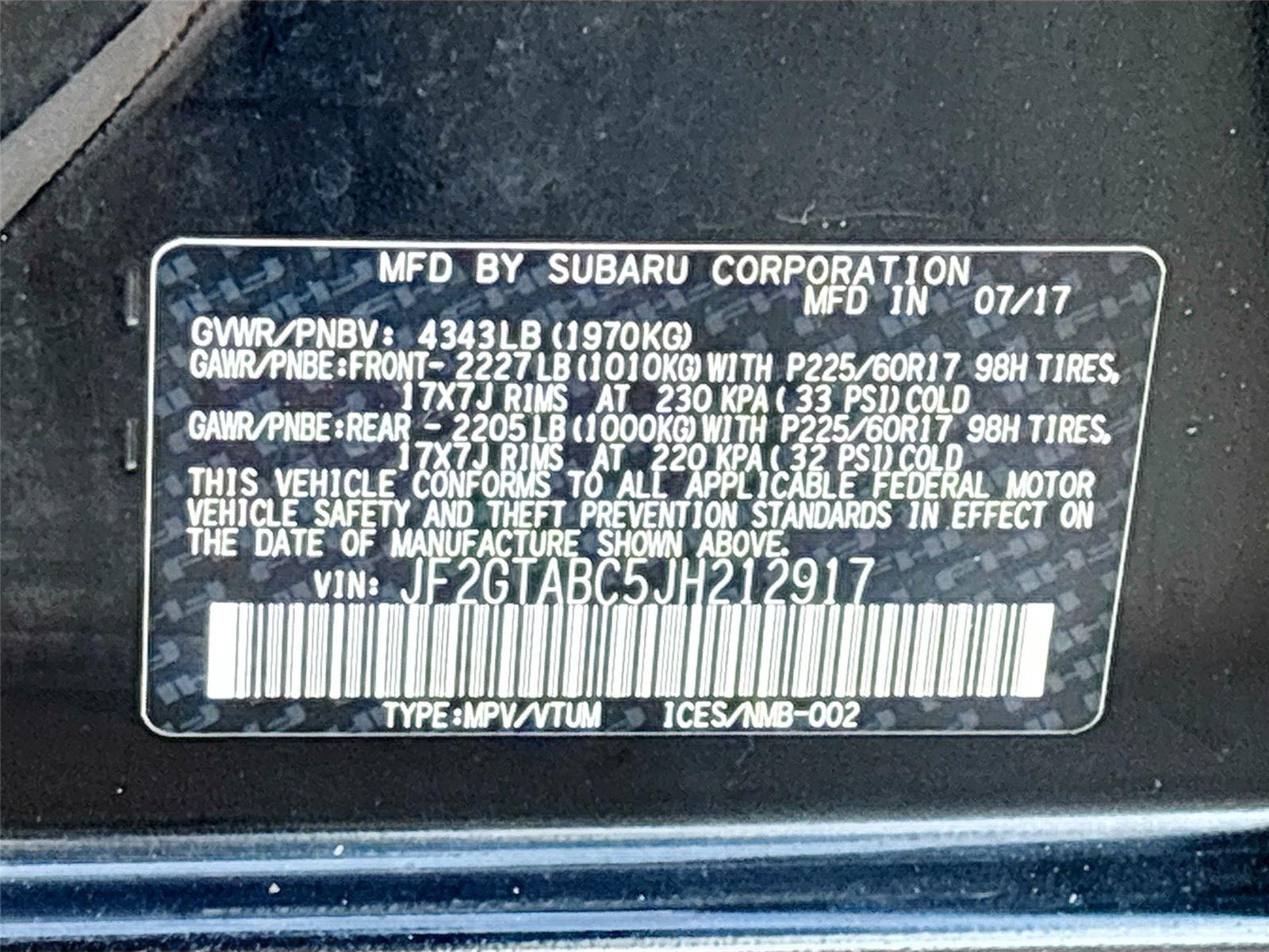 2018 Subaru Crosstrek Premium