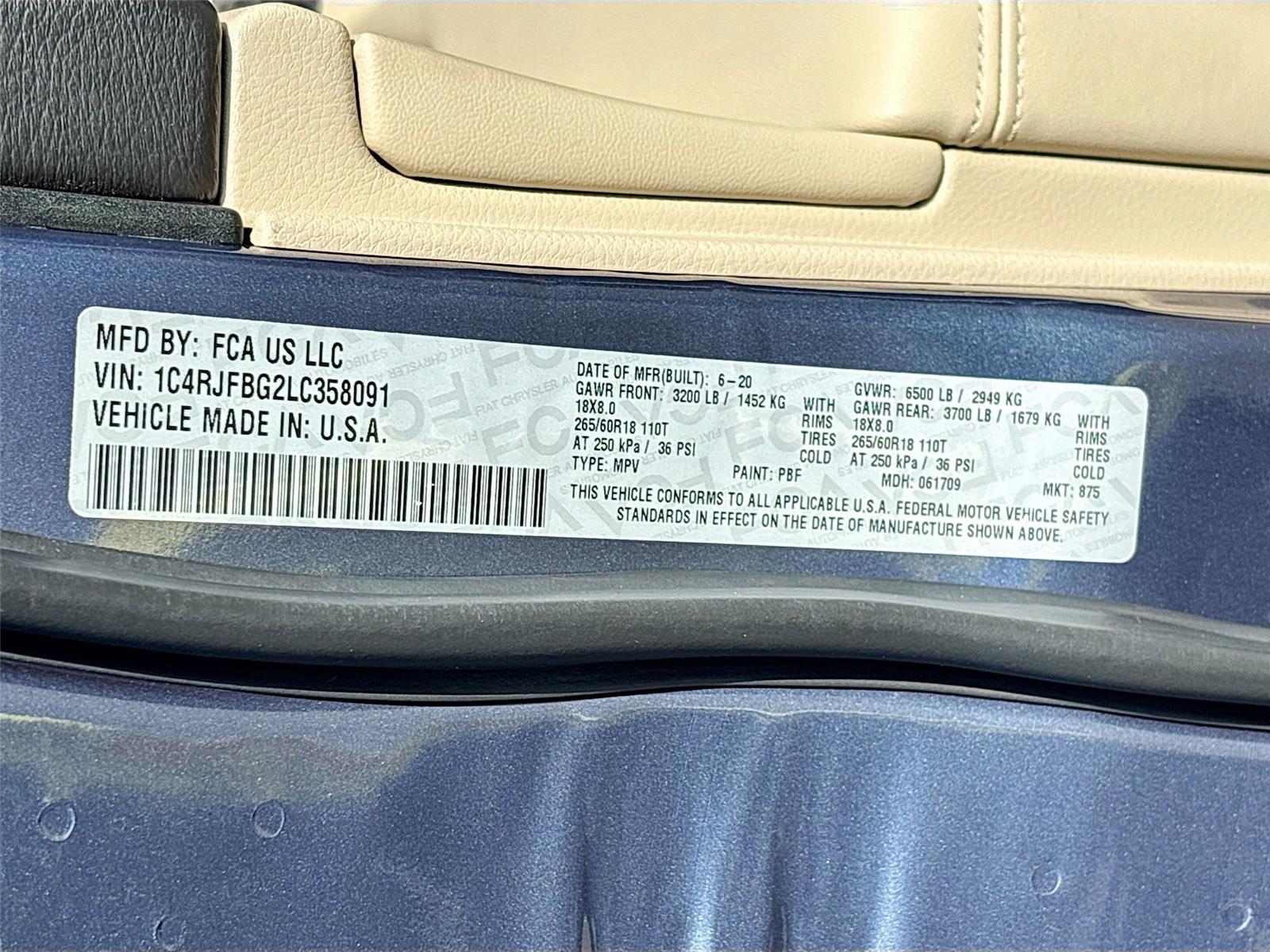 2020 Jeep Grand Cherokee Limited