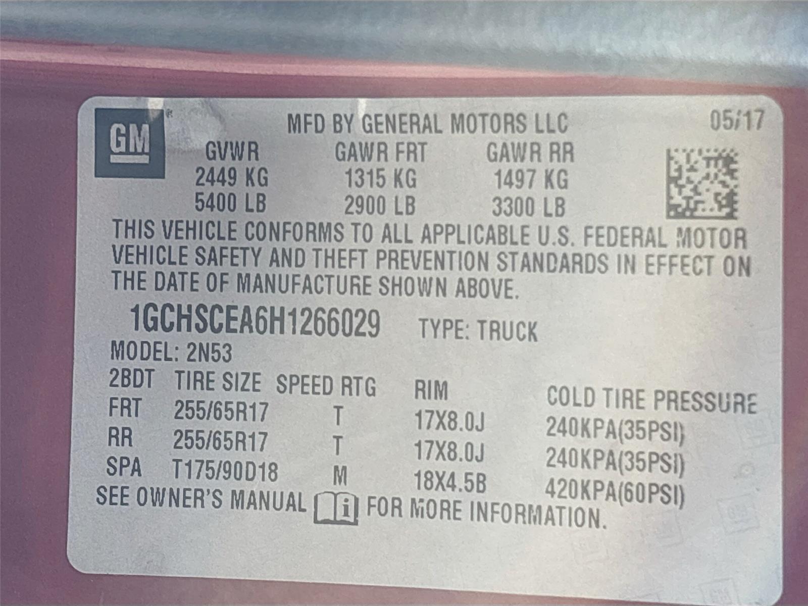 2017 Chevrolet Colorado 2WD LT