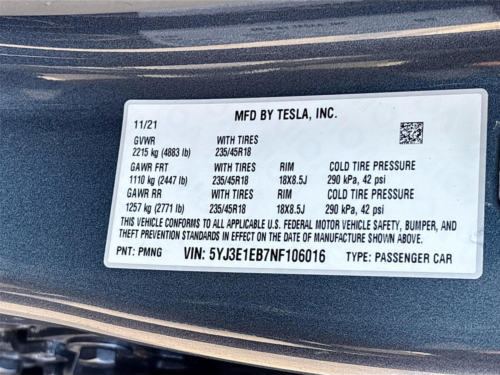 2022 Tesla Model 3 Long Range