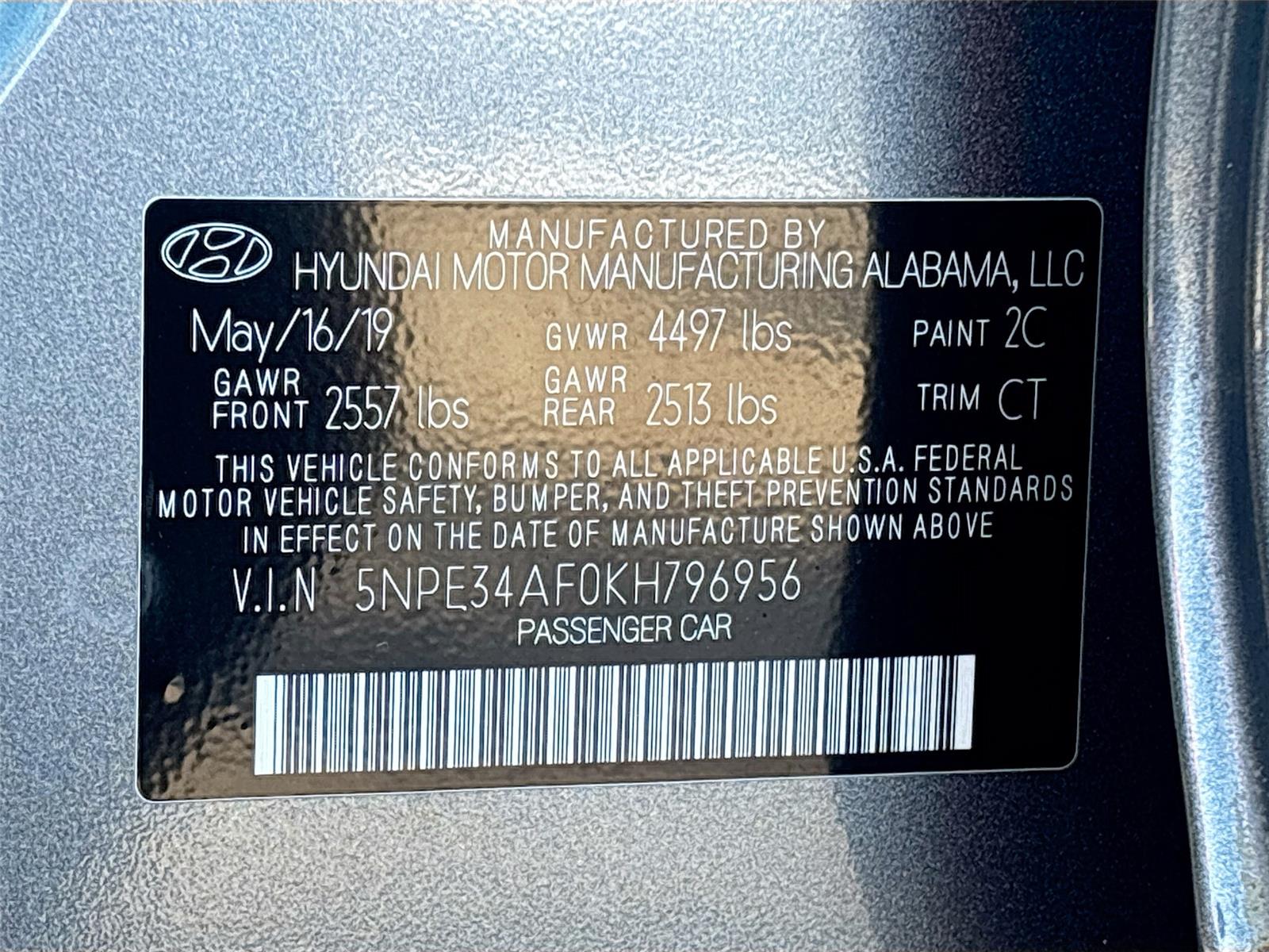 2019 Hyundai Sonata SEL