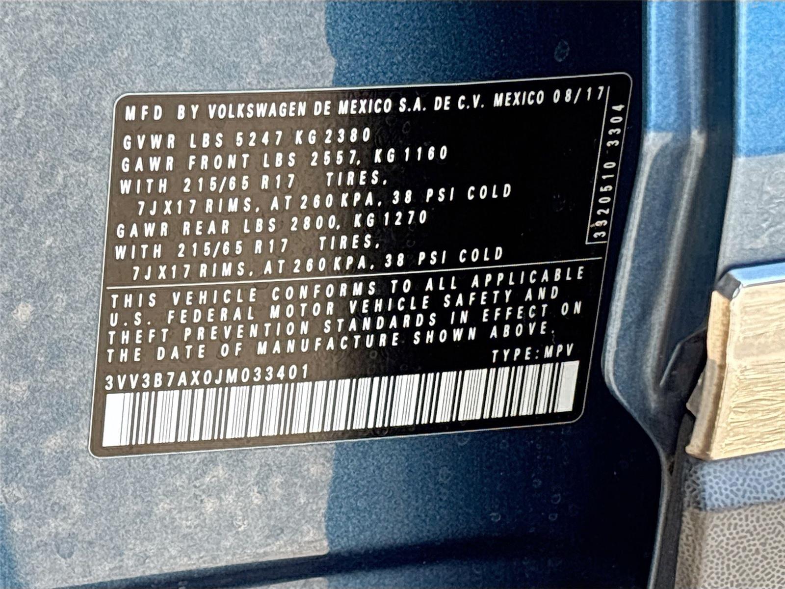 2018 Volkswagen Tiguan SE