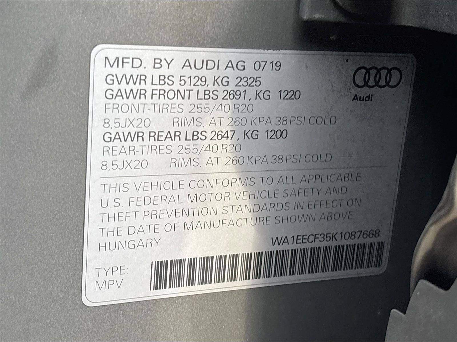 2019 Audi Q3 S line Premium Plus