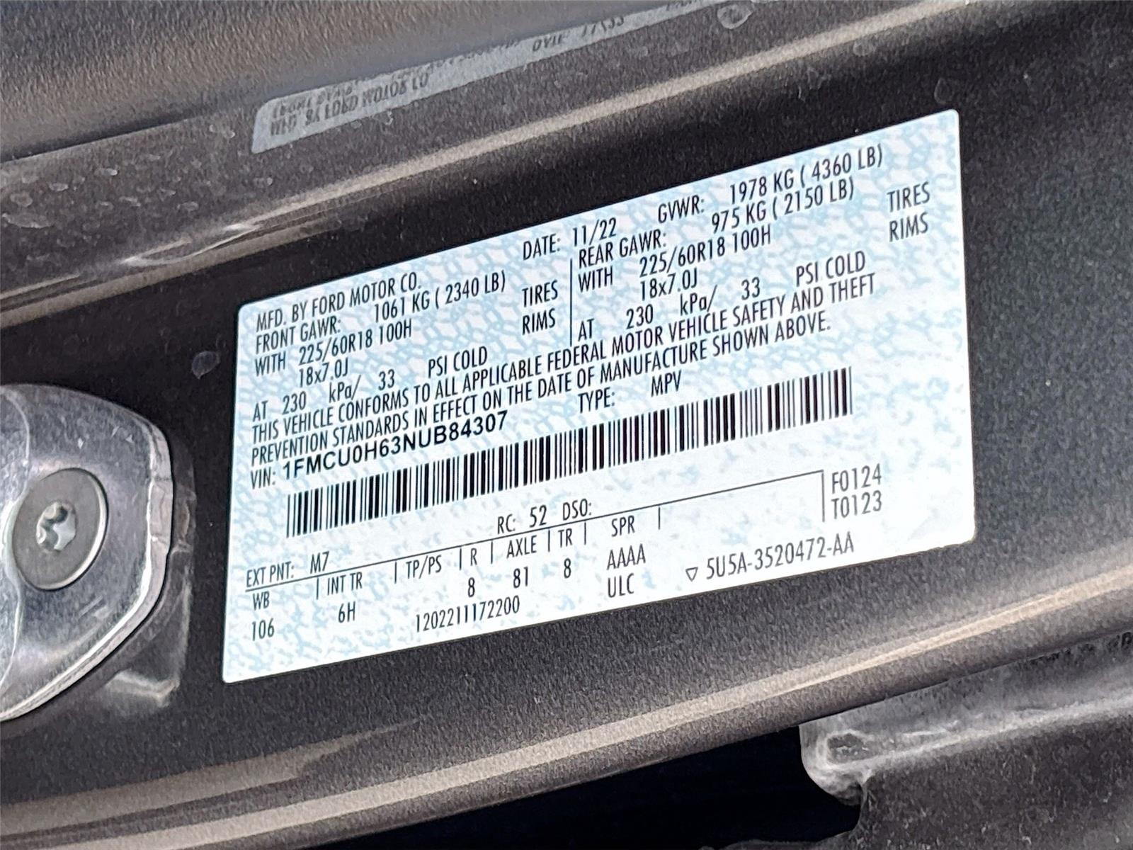 2022 Ford Escape SEL