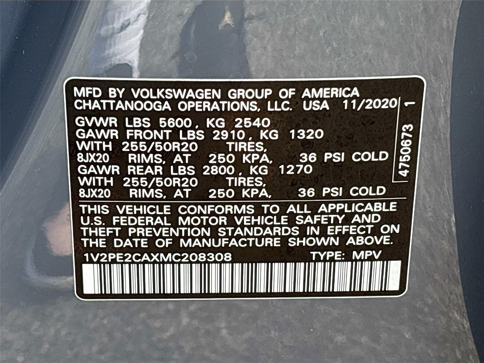 2021 Volkswagen Atlas Cross Sport 3.6L V6 SE w/Technology R-Line