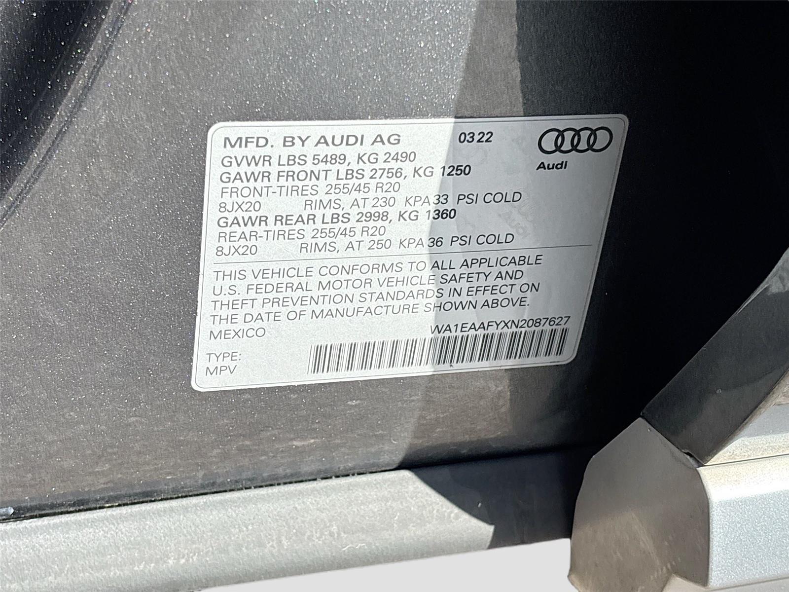 2022 Audi Q5 S line Premium Plus