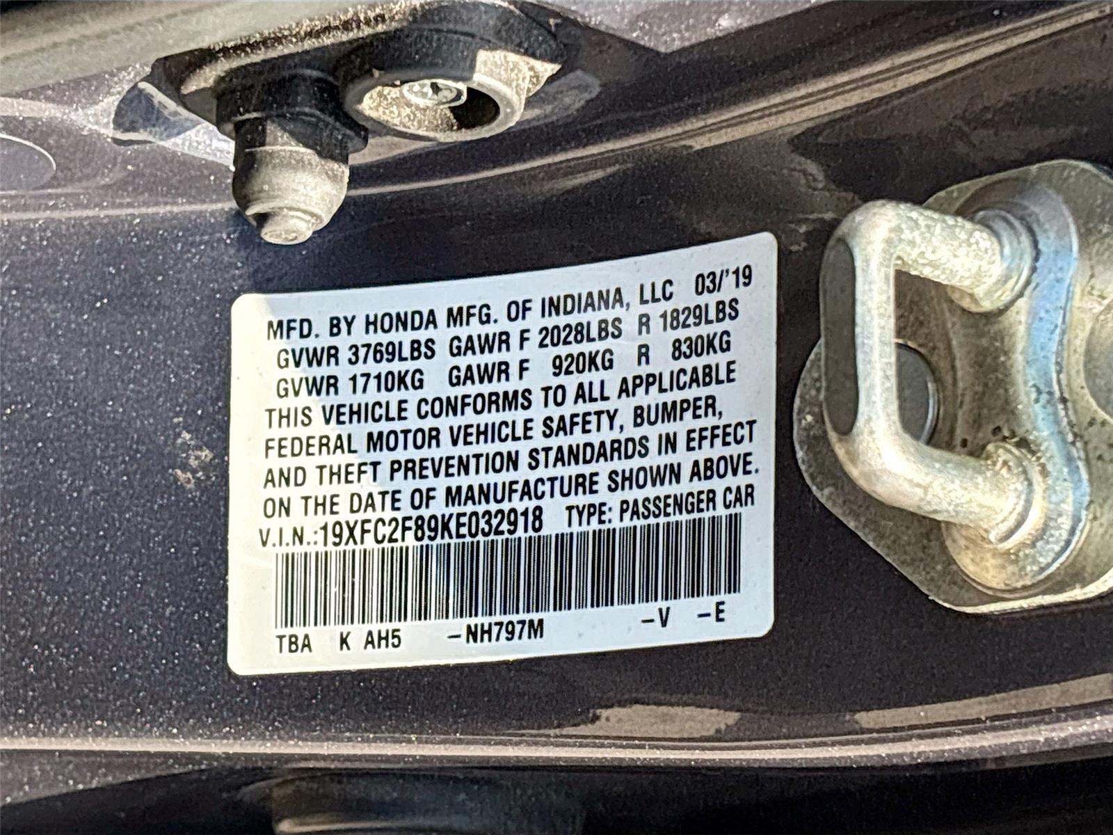 2019 Honda Civic Sport