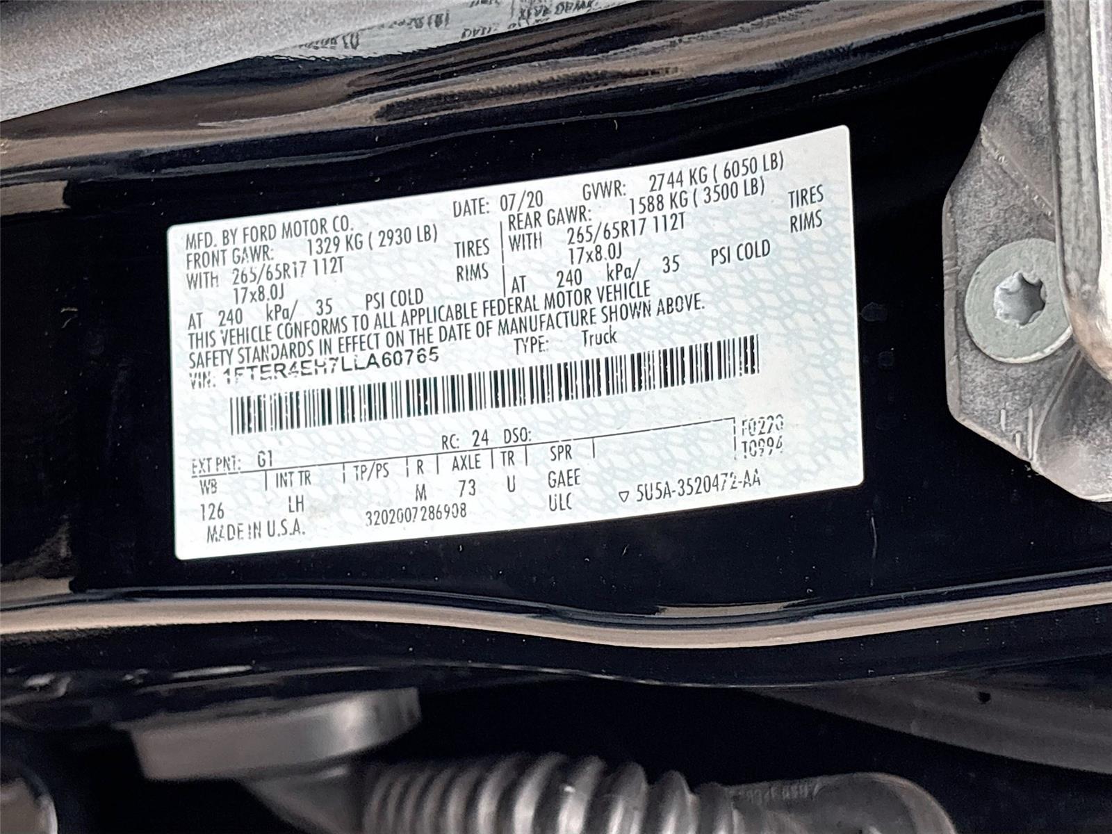 2020 Ford Ranger XLT