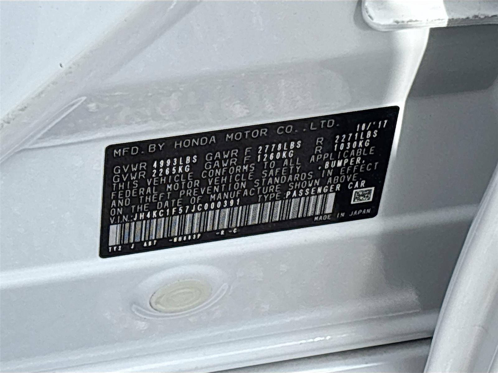 2018 Acura RLX w/Tech