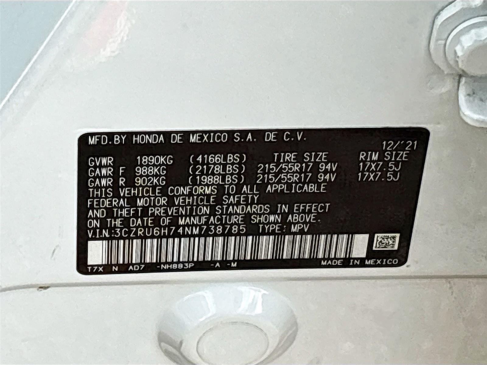 2022 Honda HR-V EX-L