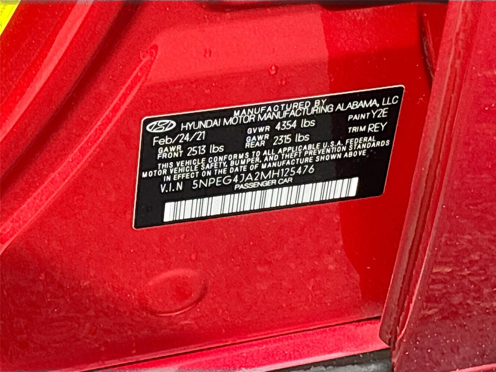 2021 Hyundai Sonata SE