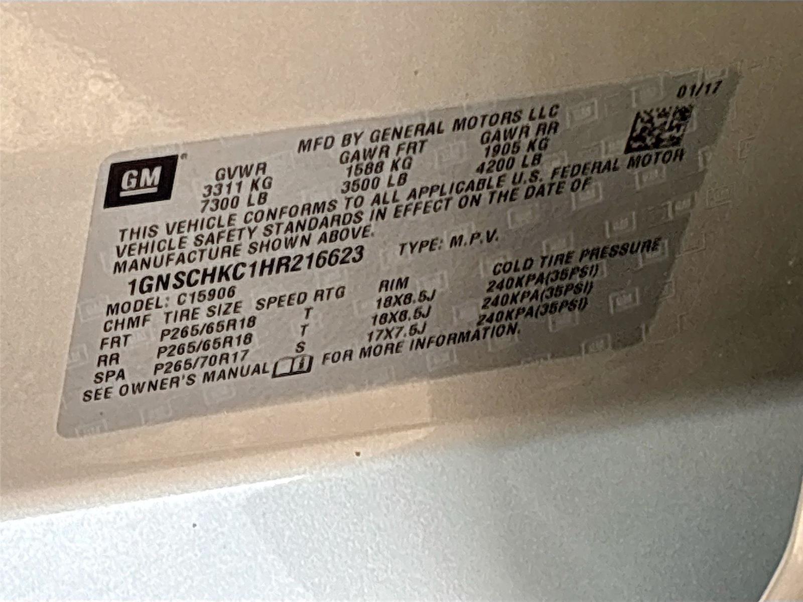 2017 Chevrolet Suburban LT