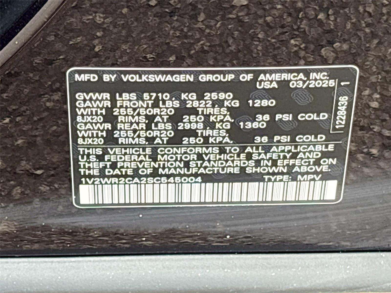 2025 VOLKSWAGEN ATLAS SE