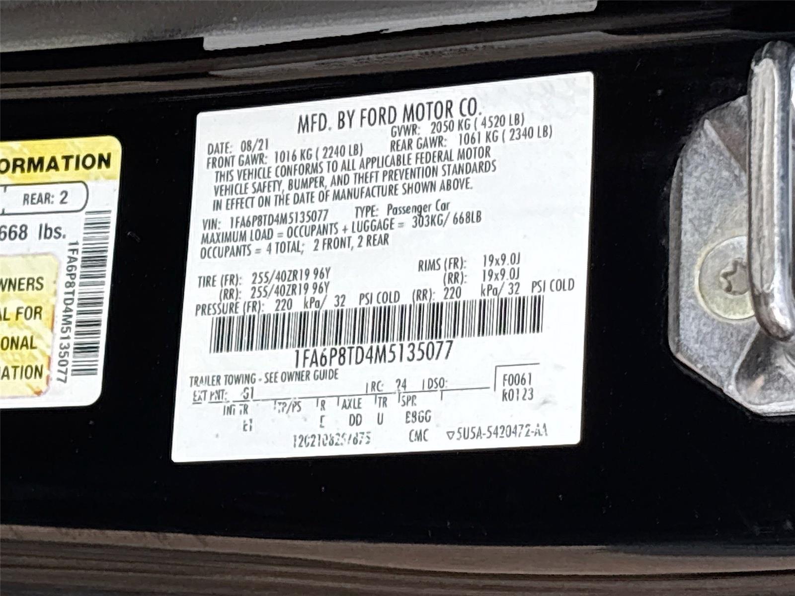 2021 Ford Mustang EcoBoost Premium