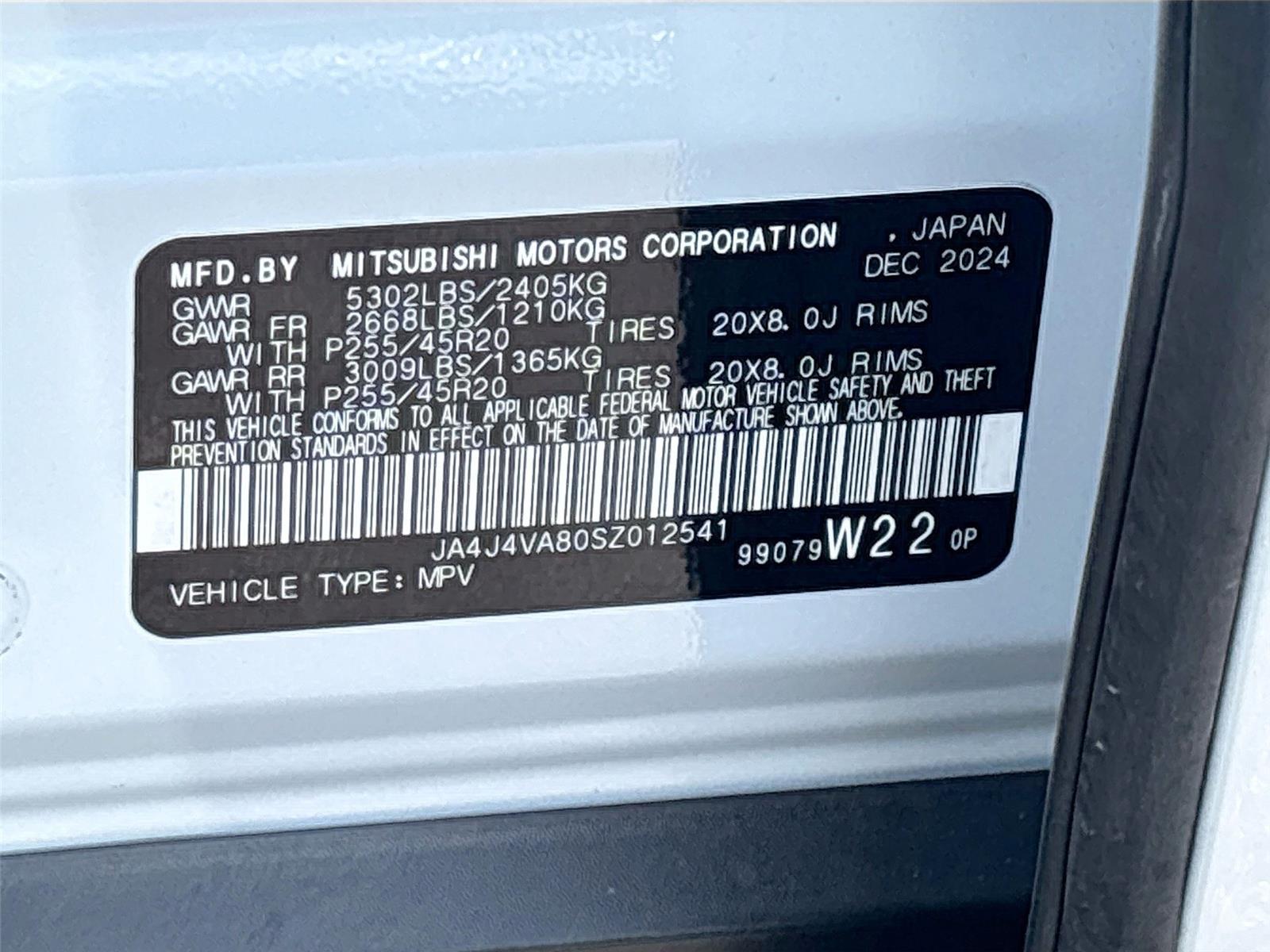 2025 MITSUBISHI OUTLANDER SE/DI