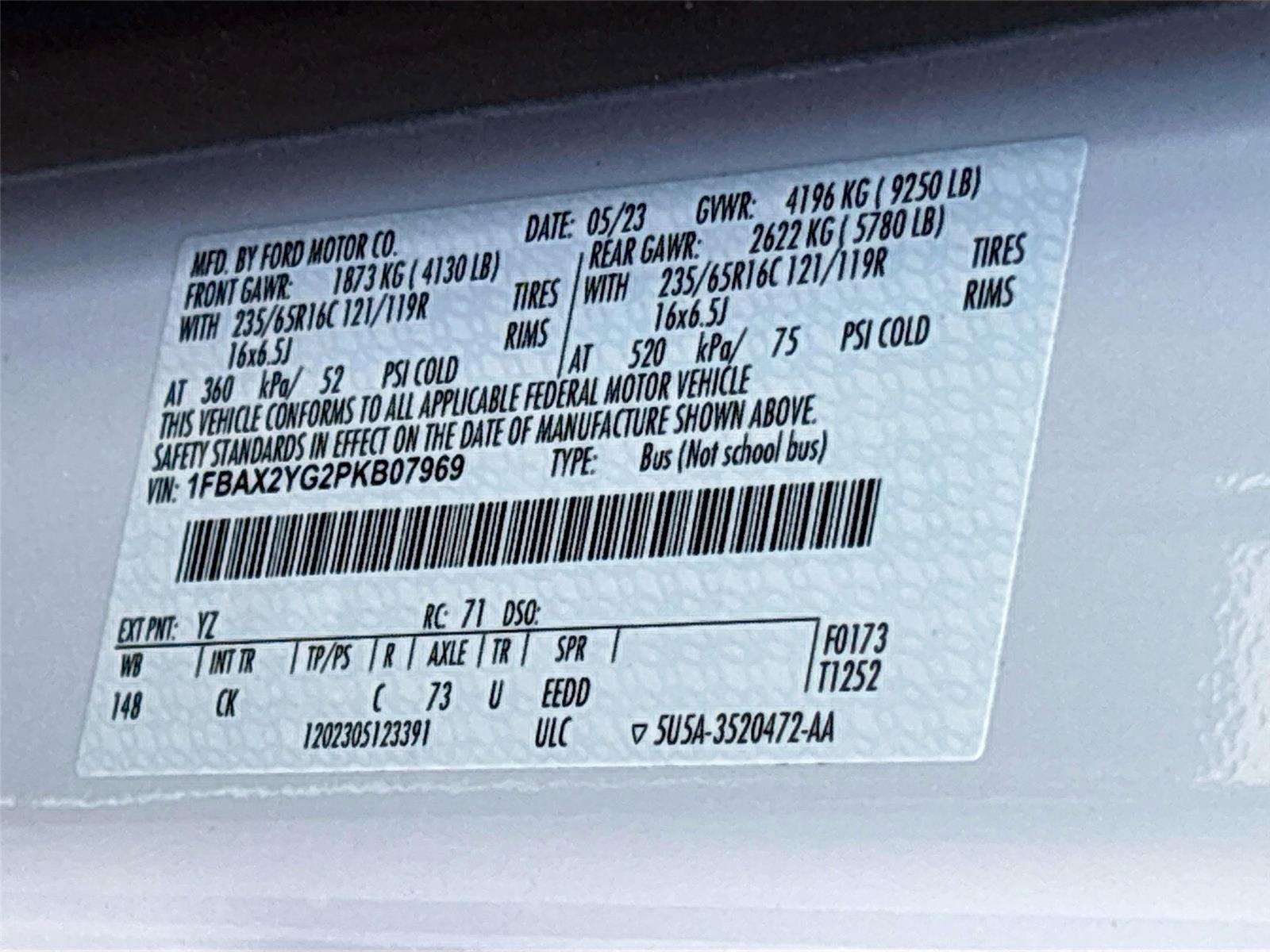 2023 Ford Transit 350 XLT