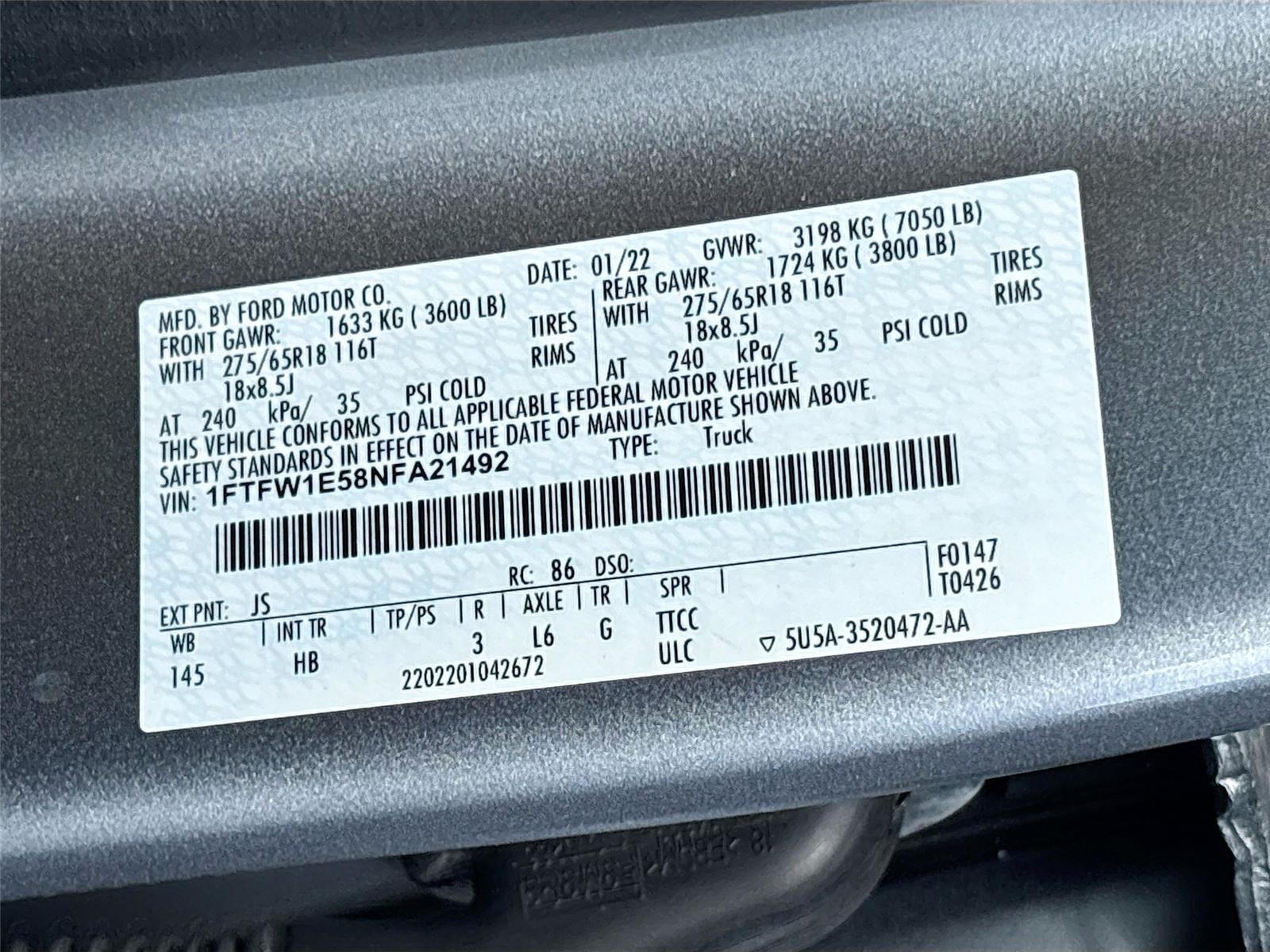 2022 Ford F-150 LARIAT