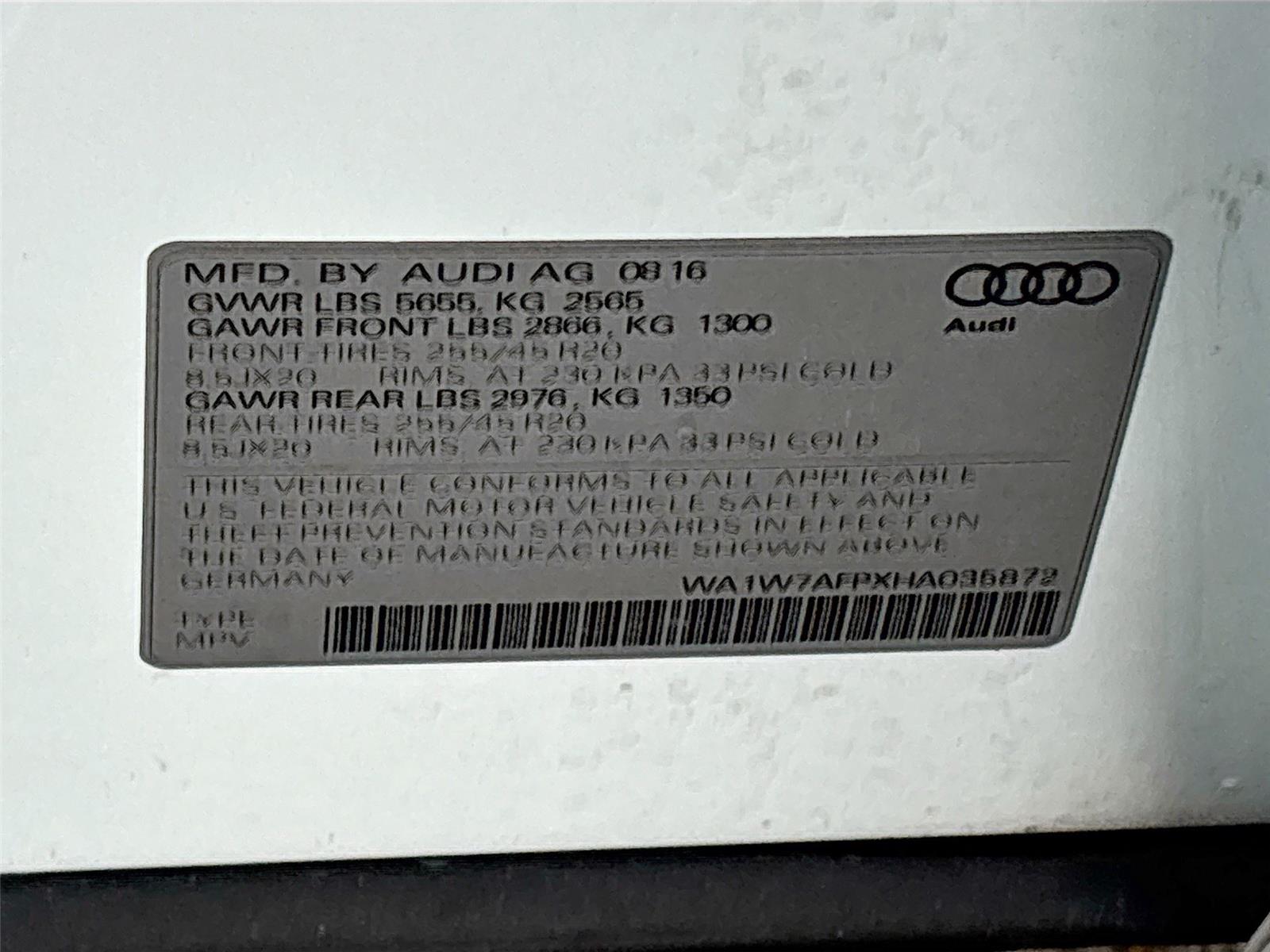 2017 Audi Q5 Prestige