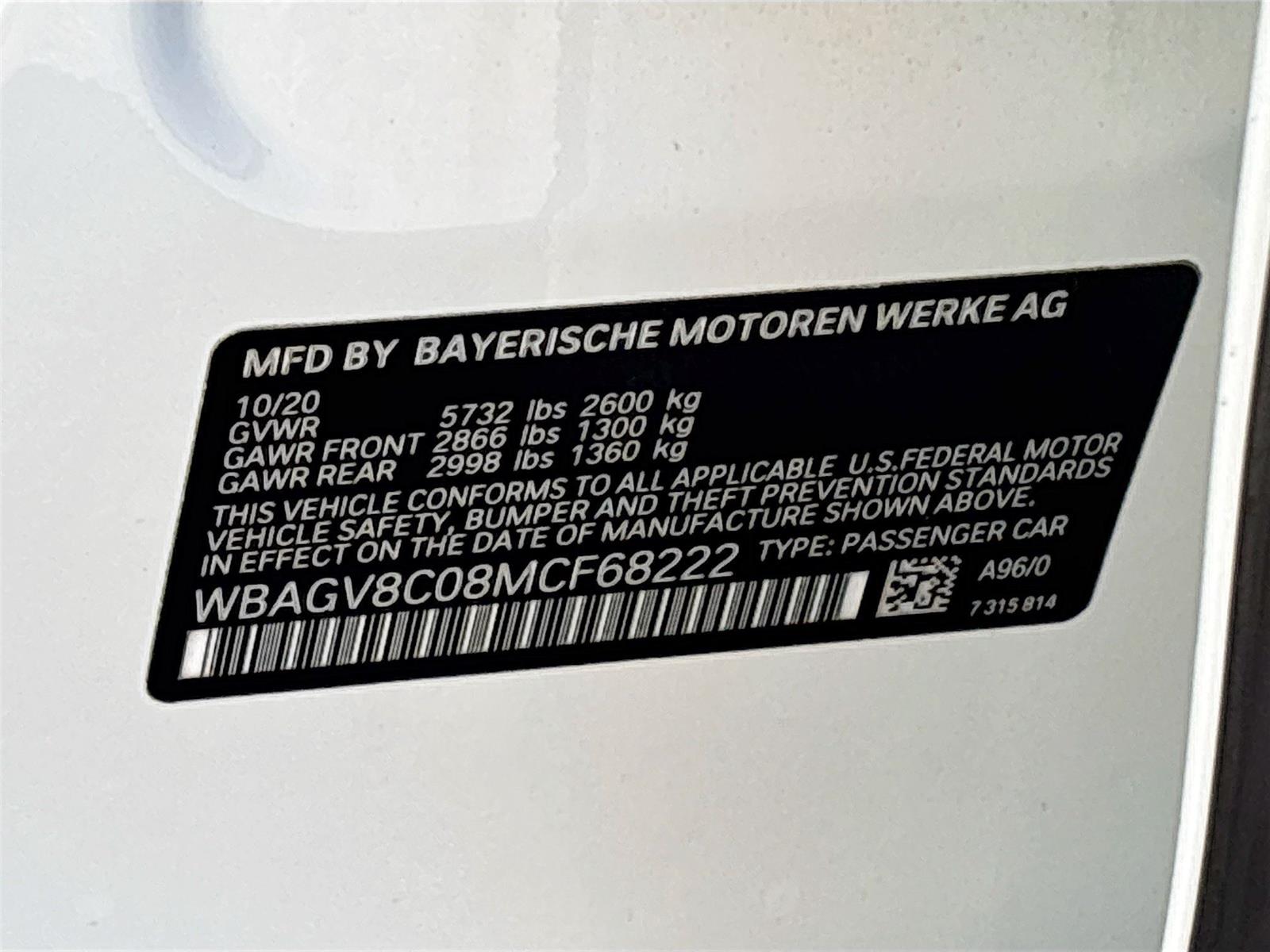 2021 BMW 8 Series M850i