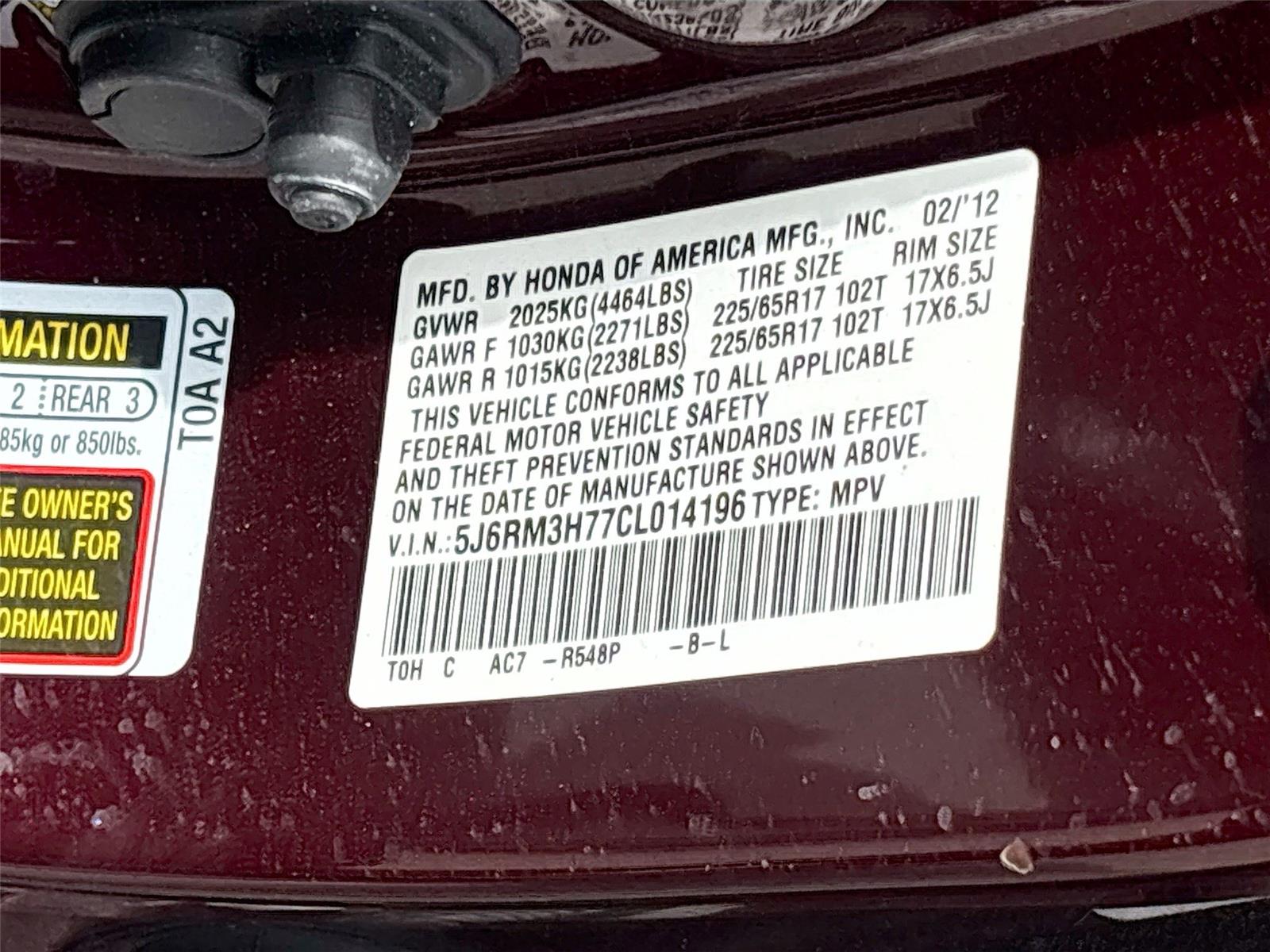 2012 Honda CR-V EX-L