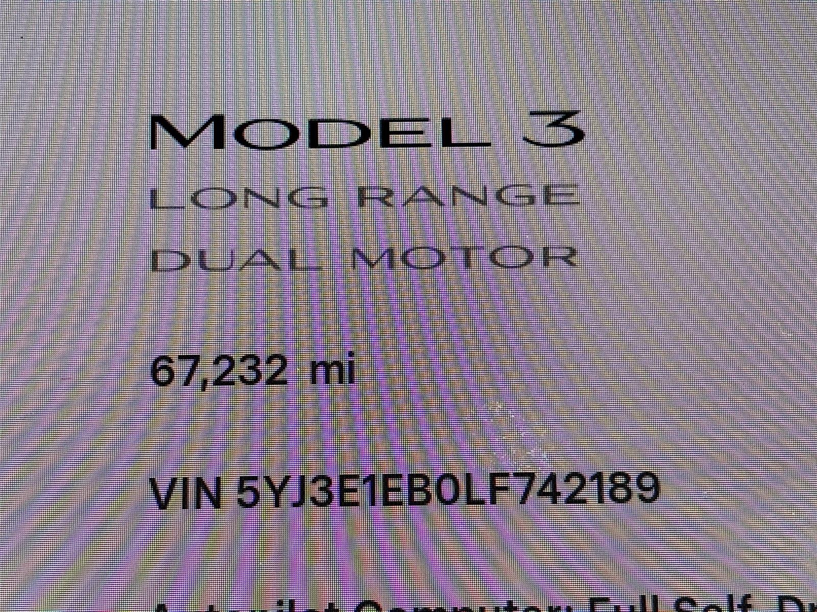 2020 Tesla Model 3 Long Range