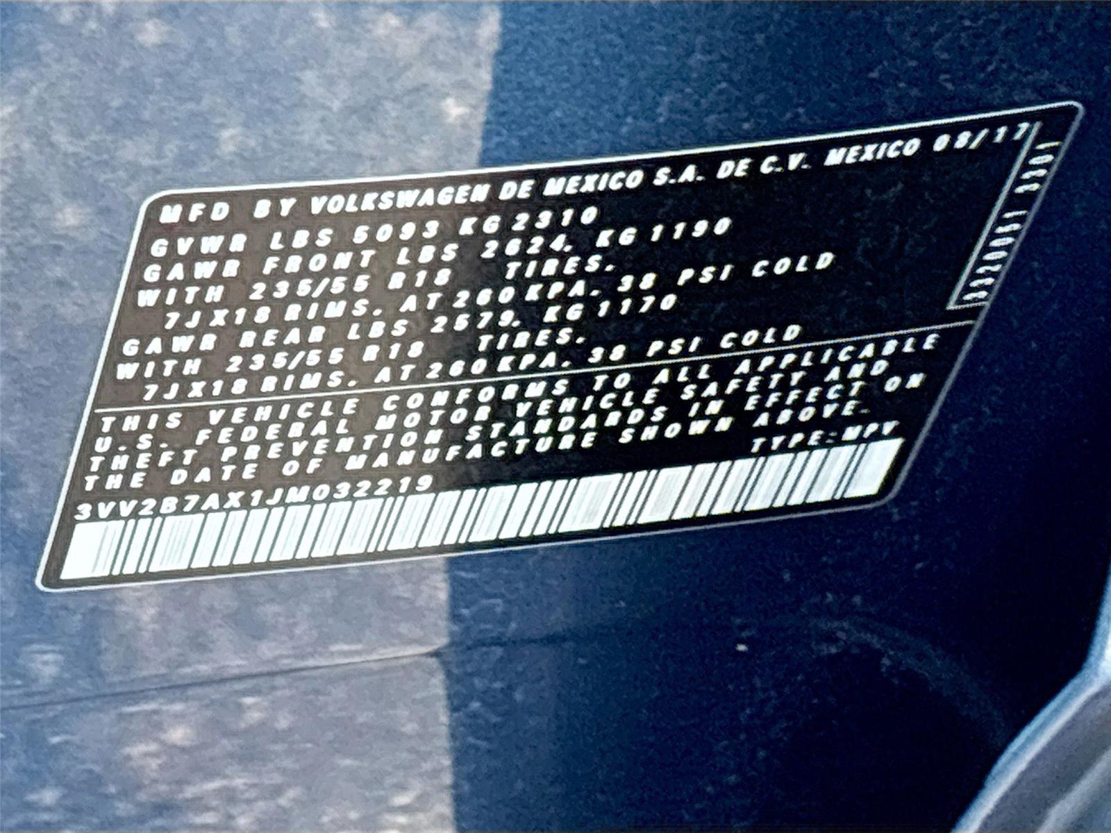 2018 Volkswagen Tiguan SE