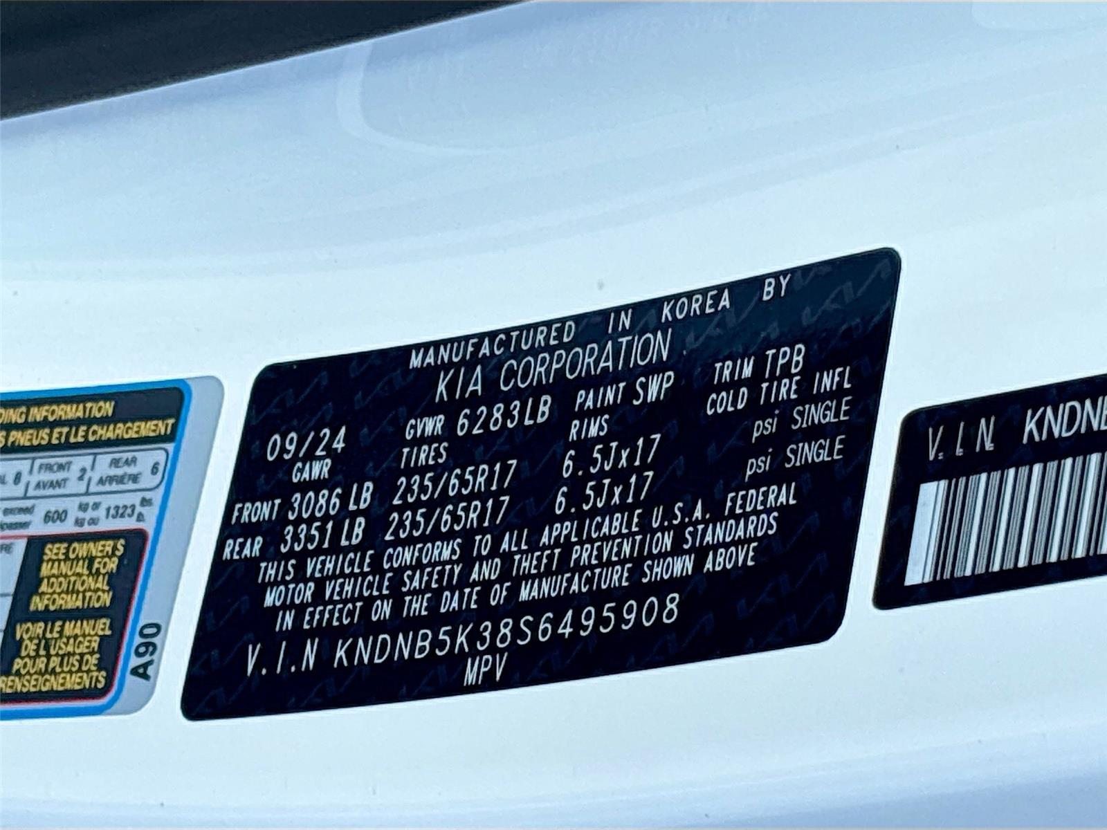 2025 Kia Carnival LXS