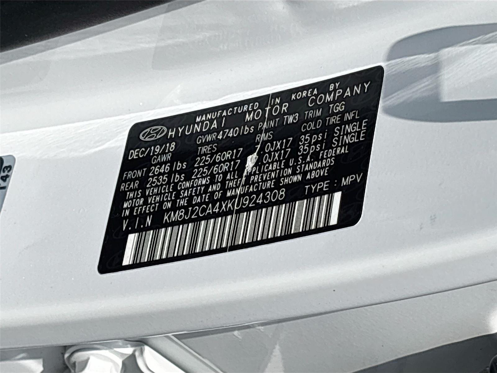2019 Hyundai Tucson SE