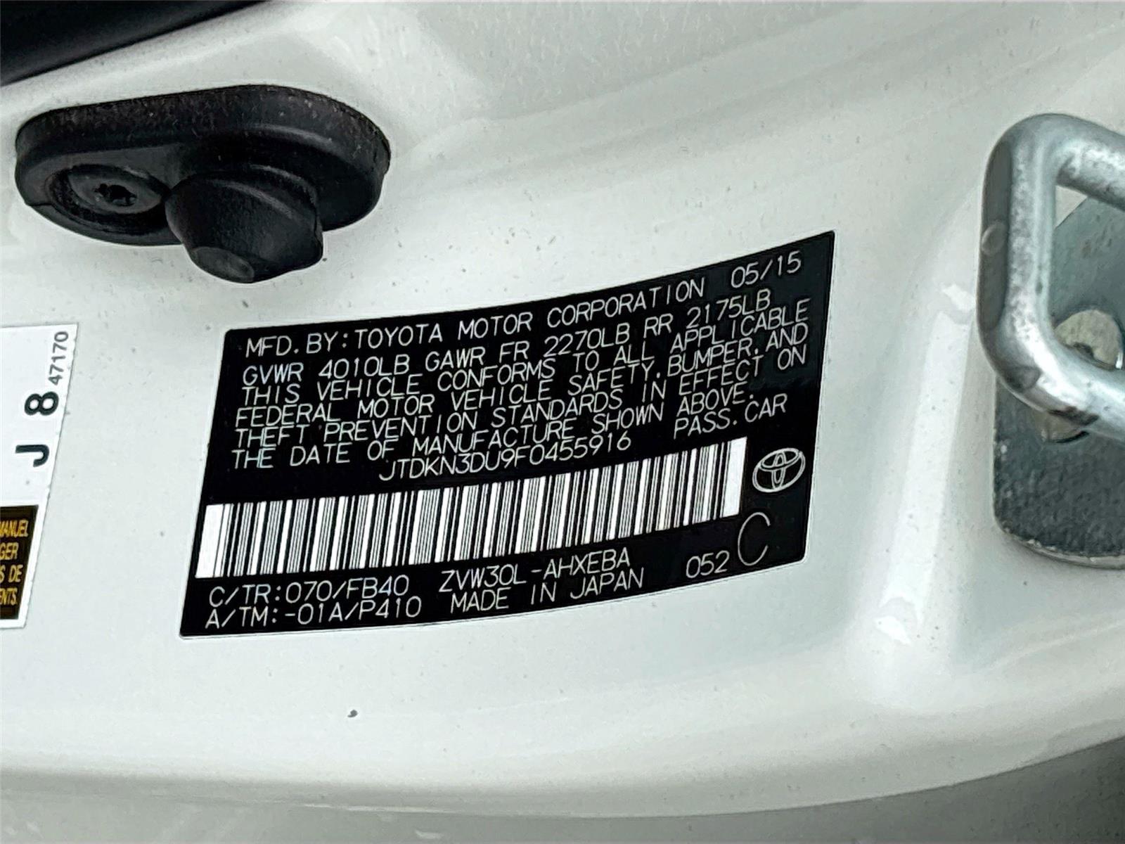 2015 Toyota Prius Two