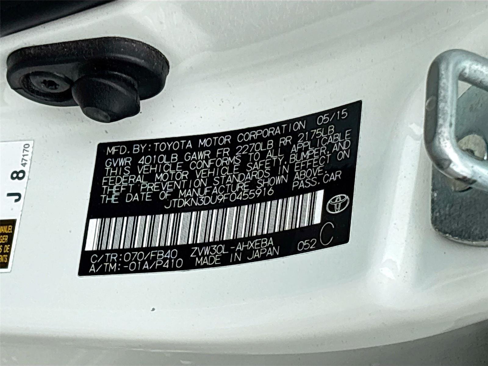 2015 Toyota Prius Two