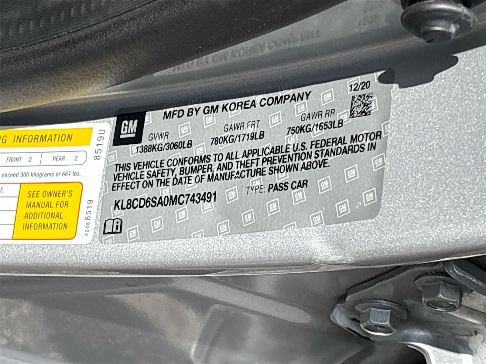 2021 Chevrolet Spark 1LT