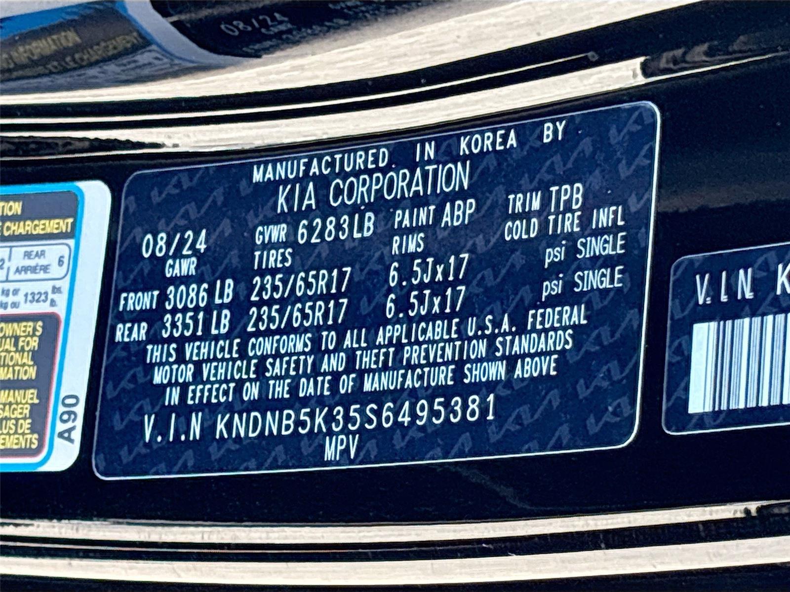 2025 Kia Carnival LXS