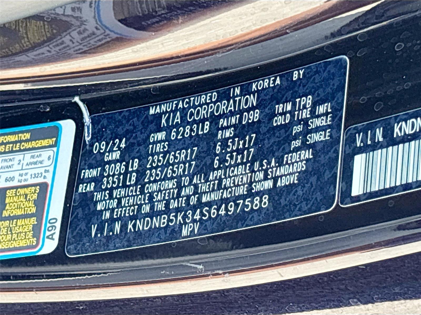 2025 Kia Carnival LXS