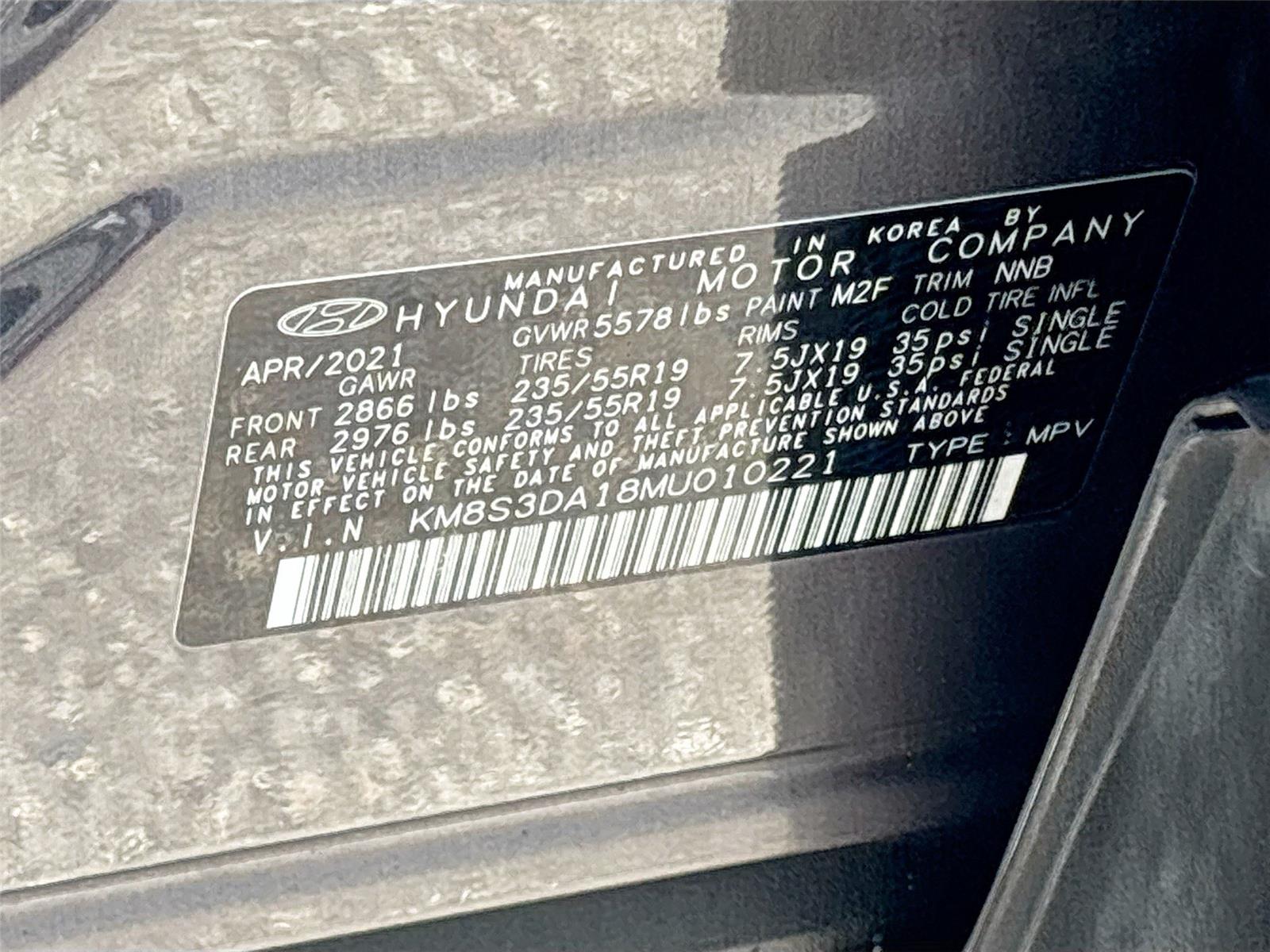 2021 Hyundai Santa Fe Hybrid SEL Premium