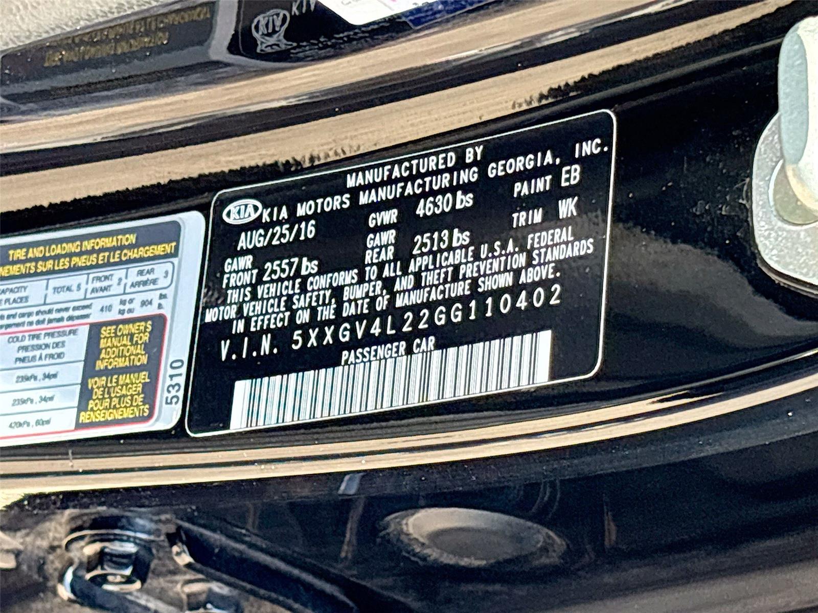 2016 Kia Optima SXL Turbo