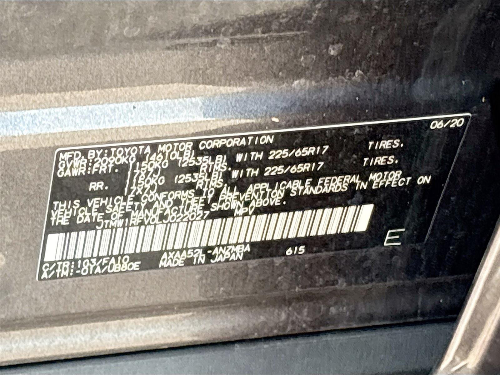 2020 Toyota RAV4 XLE