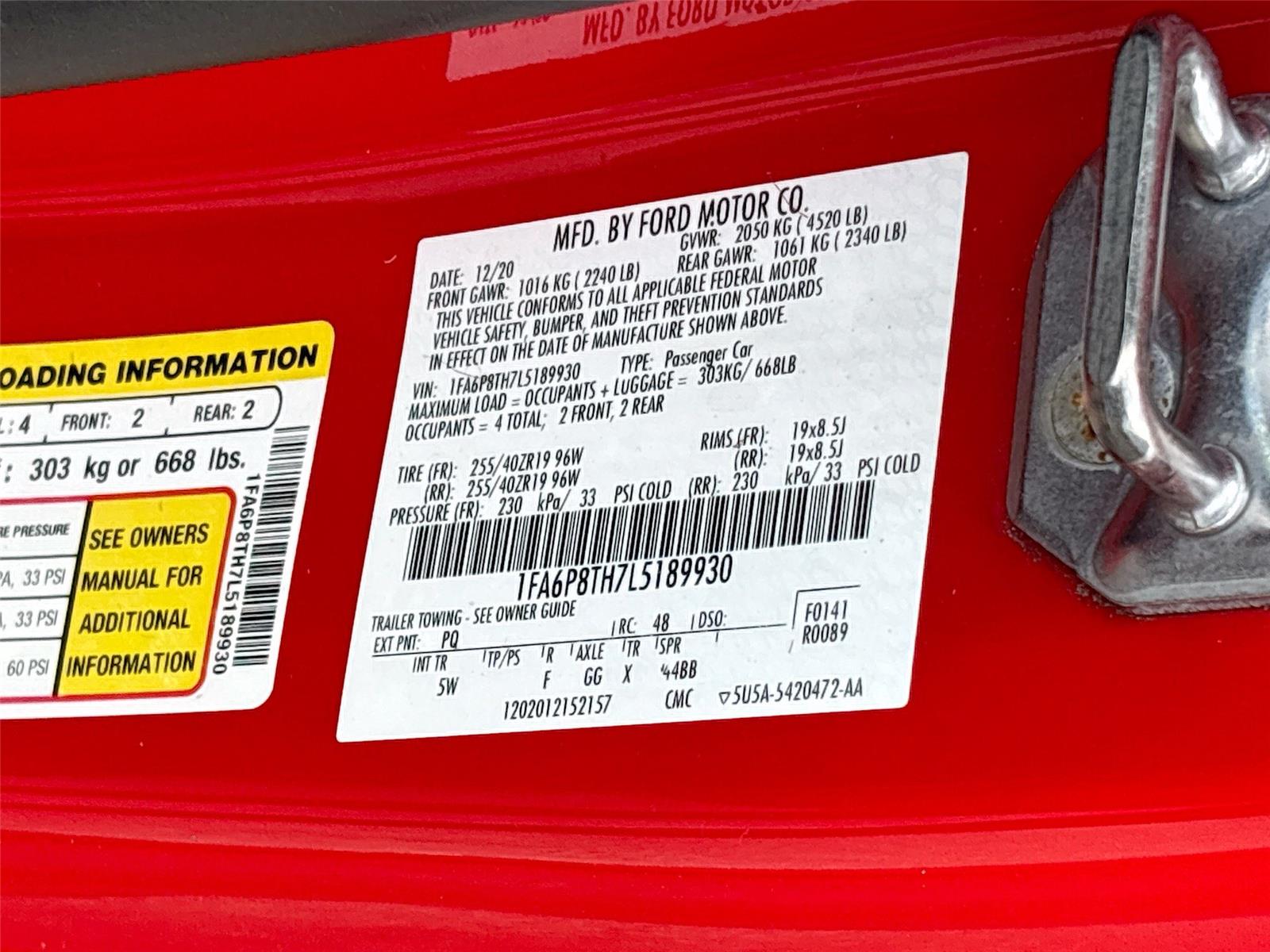 2020 Ford Mustang EcoBoost Premium