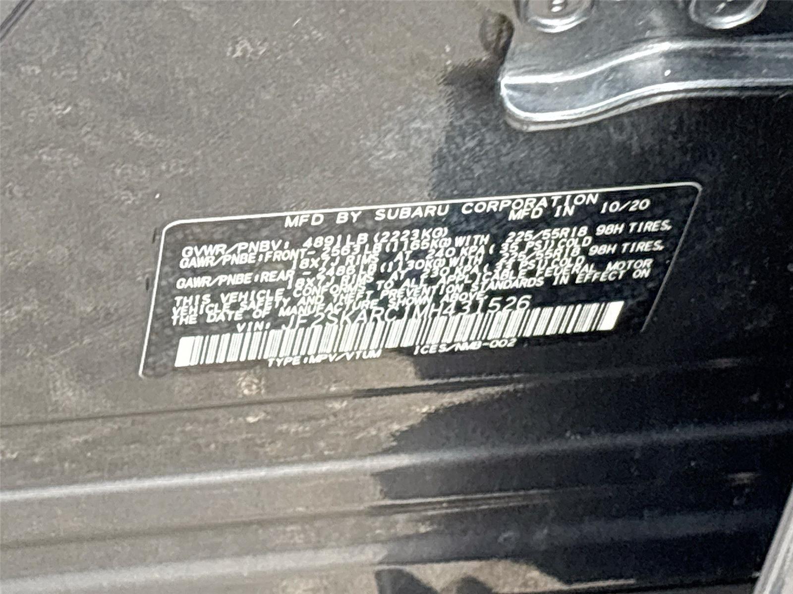 2021 Subaru Forester Sport