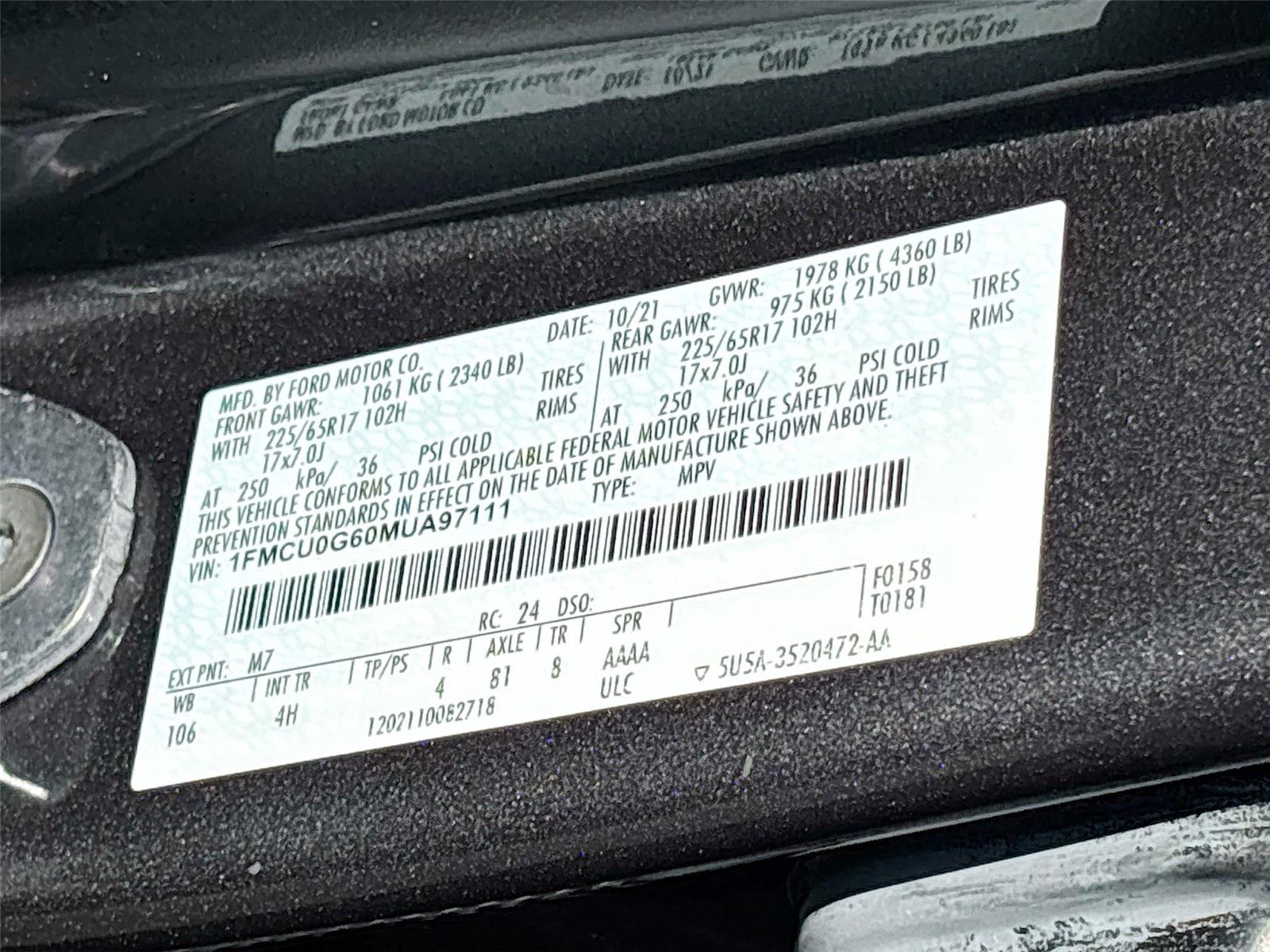 2021 Ford Escape SE
