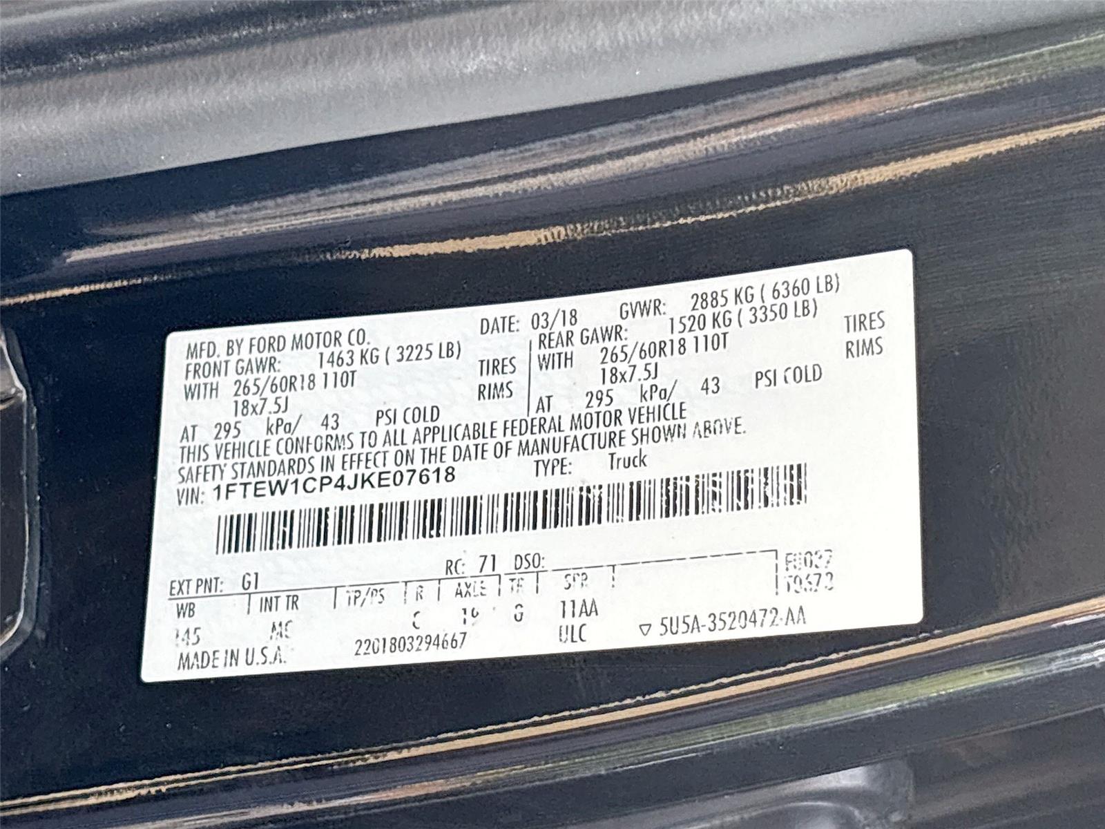 2018 Ford F-150 XLT
